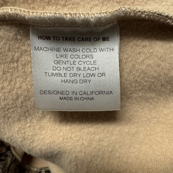 EllandEmm Beige Hoodie with Black Label - Picture 4 of 5